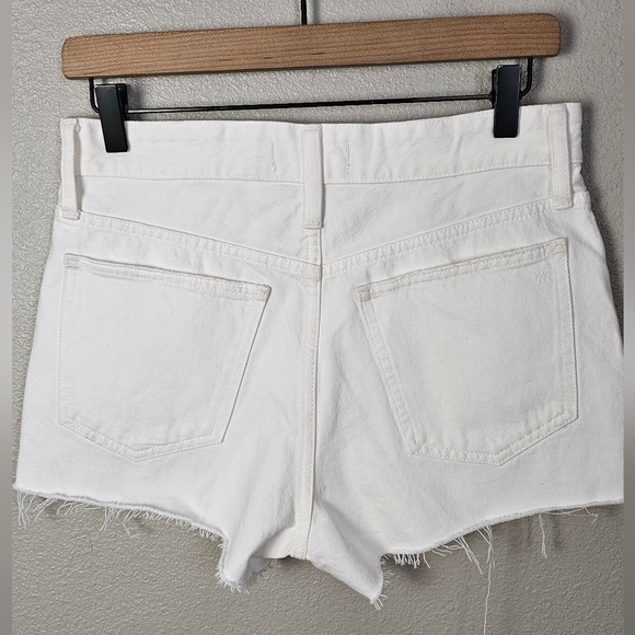 Madewell NWT White Relaxed Denim Jean Shorts - Picture 10 of 13